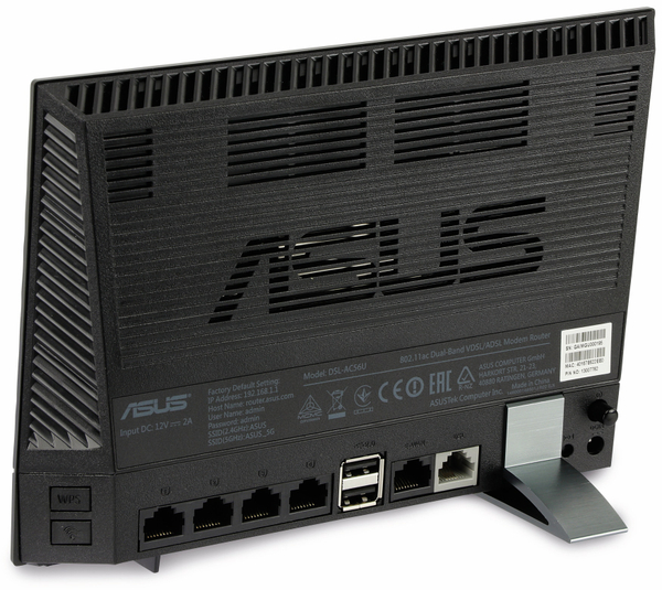 ASUS WLAN-Router DSL-AC56U, ADSL/VDSL, Dual-Band - Produktbild 5