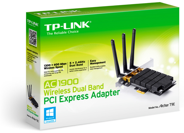 TP-Link PCIe-Netzwerkkarte Archer T9E, 2,4/5 GHz, 1900 MBit/s - Produktbild 3