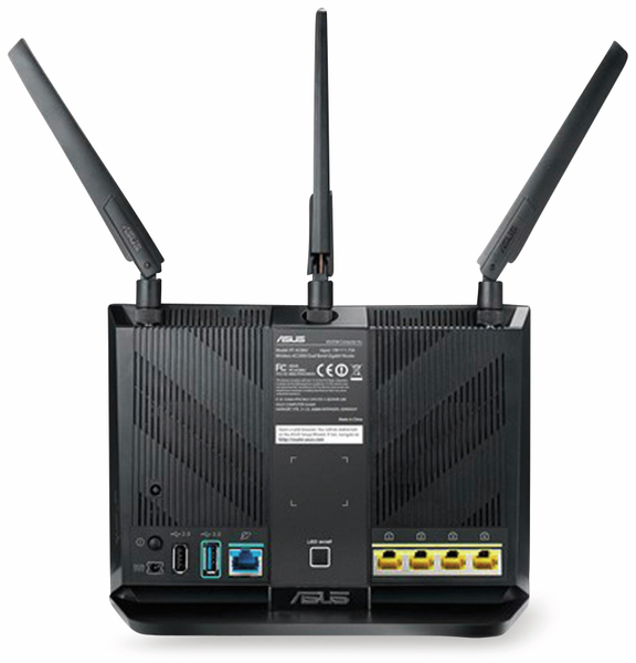 ASUS WLAN-Router RT-AC86U, 2917 MBit/s, 2,4/5 GHz, MU-MIMO - Produktbild 3