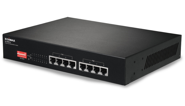 Edimax PoE Netzwerk-Switch ES-1008P V2, Fast Ethernet, 8-port, 130 Watt - Produktbild 2