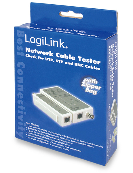 LOGILINK Netzwerk-Kabeltester WZ0011, RJ11/RJ12/RJ45/BNC - Produktbild 3