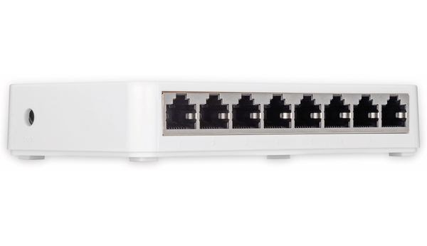 GOOBAY Gigabit Netzwerk-Switch 93373, 8-Port, weiß - Produktbild 3