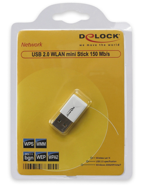 DeLOCK WLAN USB-Stick, 150Mb/s - Produktbild 2