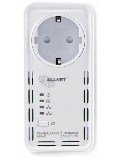 ALLNET Powerline-Adapter ALL1681205, 1200 MBit/s, SmartLink - Produktbild 2