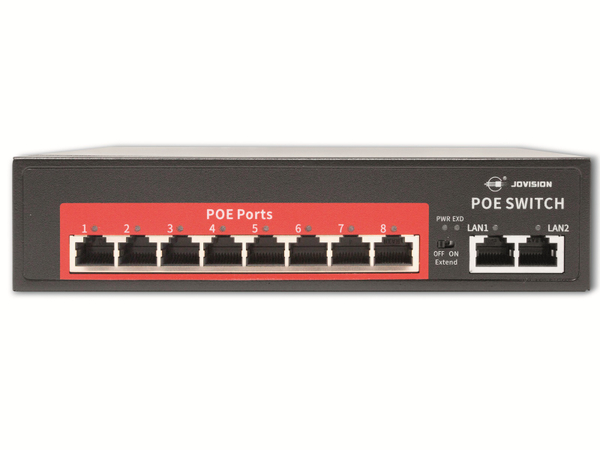 Jovision PoE Netzwerk-Switch CloudSEE PS108, 8-port
