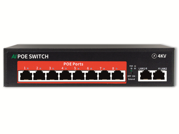 Jovision PoE Netzwerk-Switch CloudSEE PS108, 8-port - Produktbild 7