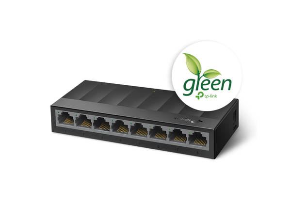 TP-LINK LiteWave Switch LS1008G, Gigabit, unmanaged, 8-port, Kunststoff - Produktbild 2
