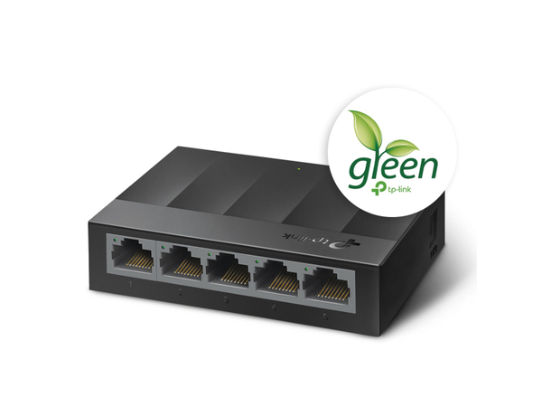 TP-LINK LiteWave Switch LS1005G, Gigabit, unmanaged, 5-port, Kunststoff - Produktbild 2