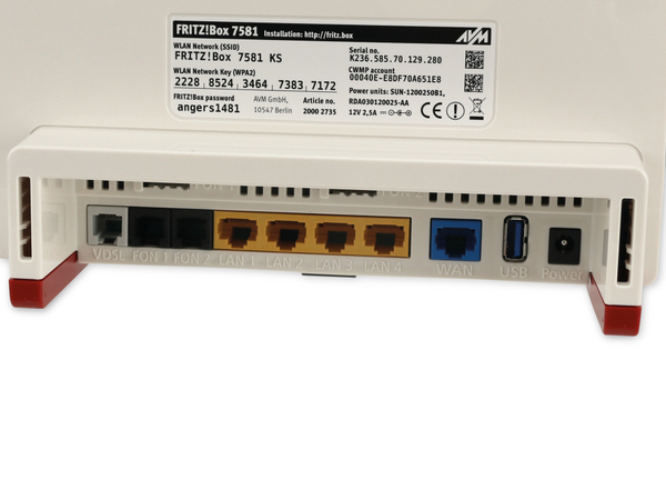 Router AVM FritzBox 7581, gebraucht - Produktbild 7