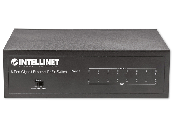 INTELLINET Ethernet Switch 561204 8-Port Gigabit, PoE+ - Produktbild 3