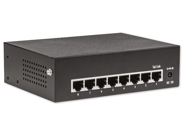 INTELLINET Ethernet Switch 561204 8-Port Gigabit, PoE+ - Produktbild 5