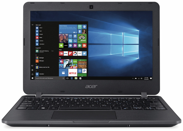 Laptop ACER TravelMate B117, Intel Pentium N3710, 4 GB DDR3, Win 10 Home