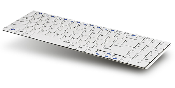 USB-Tastatur RAPOO N7200, ultra-slim, weiß - Produktbild 2