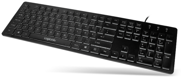 LogiLink USB-Tastatur beleuchtet ID0138, schwarz - Produktbild 3