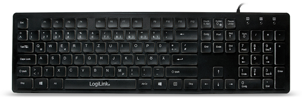 LogiLink USB-Tastatur beleuchtet ID0138, schwarz - Produktbild 4