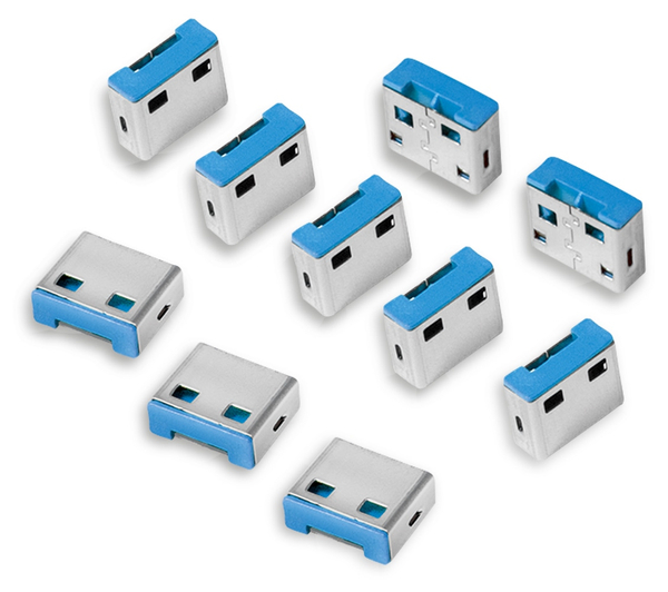 LOGILINK USB Port Schloss, 10 Schlösser, AU0046
