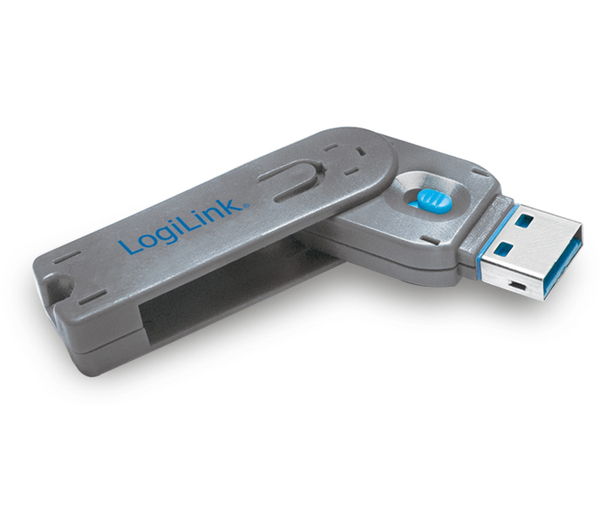 LOGILINK USB Port Schloss, 1x Schlüssel, 1 Schloss, AU0044