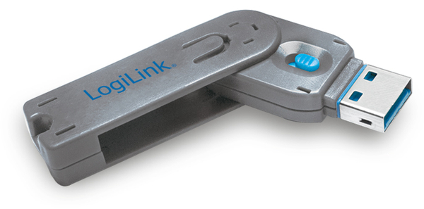 LogiLink USB Port Schloss, 1x Schlüssel, 1 Schloss, AU0044