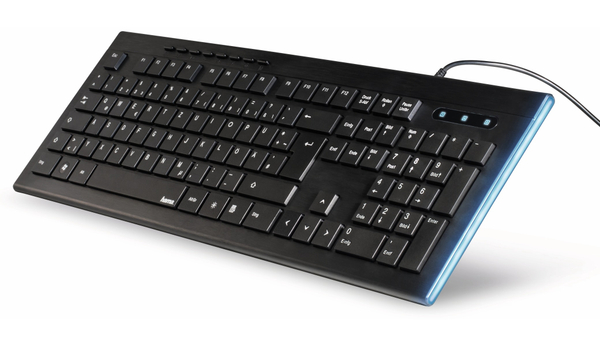 HAMA Multimedia-Tastatur Anzano 182663, schwarz - Produktbild 2