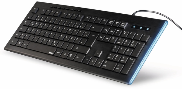 Hama Multimedia-Tastatur Anzano 182663, schwarz - Produktbild 2