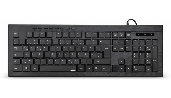 HAMA Multimedia-Tastatur Anzano 182663, schwarz - Produktbild 3