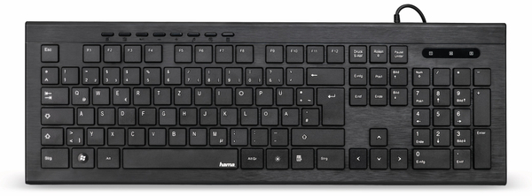 Hama Multimedia-Tastatur Anzano 182663, schwarz - Produktbild 3