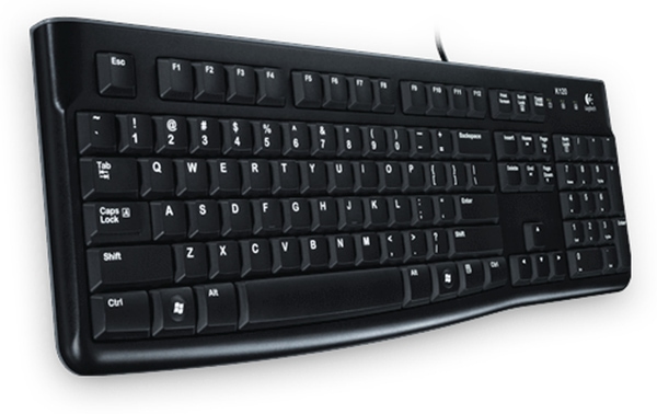 LOGITECH USB-Tastatur K120, QWERTZ, schwarz