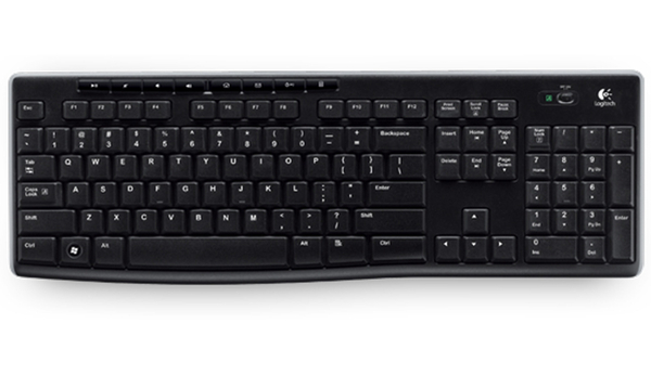 LOGITECH Funk-Tastatur K270, Unifying, schwarz - Produktbild 3