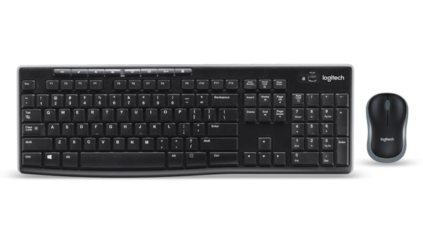 LOGITECH Funk-Tastatur- und Maus-Set MK270 schwarz - Produktbild 3