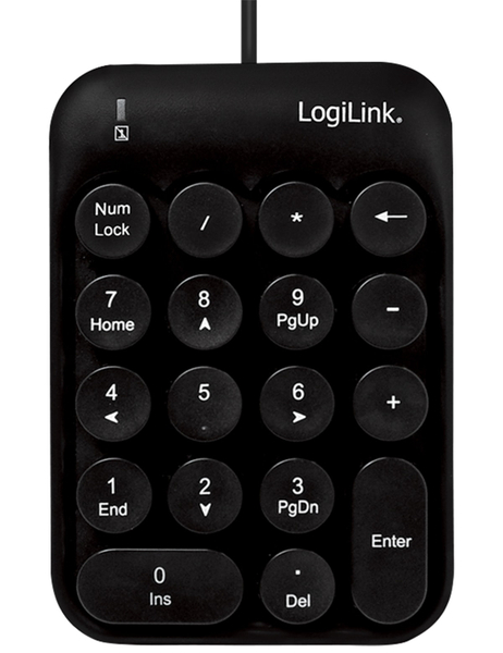 LogiLink Keypad ID0174, USB, schwarz - Produktbild 3