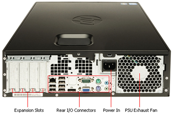 PC HP EliteDesk 8200 SFF, Intel i5, 4 GB RAM, 500 GB, Win10Pro, Refurbished - Produktbild 3