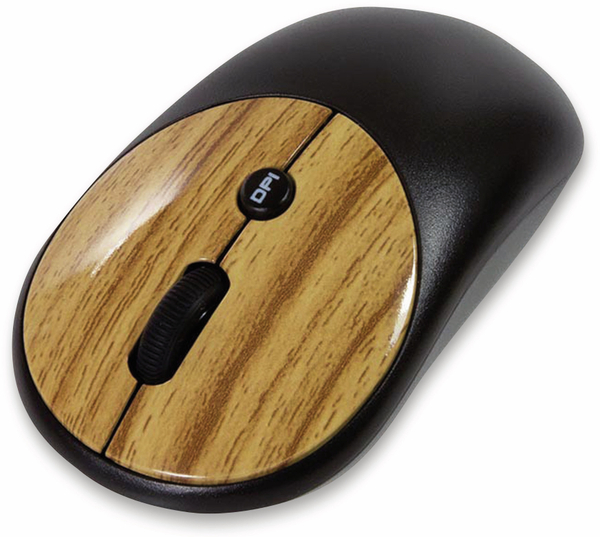 LogiLink Funk Tastatur- und Maus-Set ID0176, Retro Wood - Produktbild 4