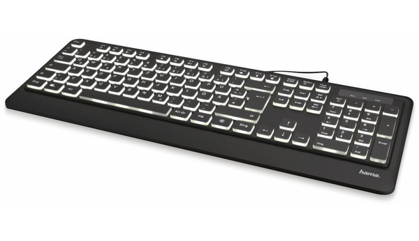 HAMA USB-Tastatur KC-550, Beleuchtet, schwarz - Produktbild 3