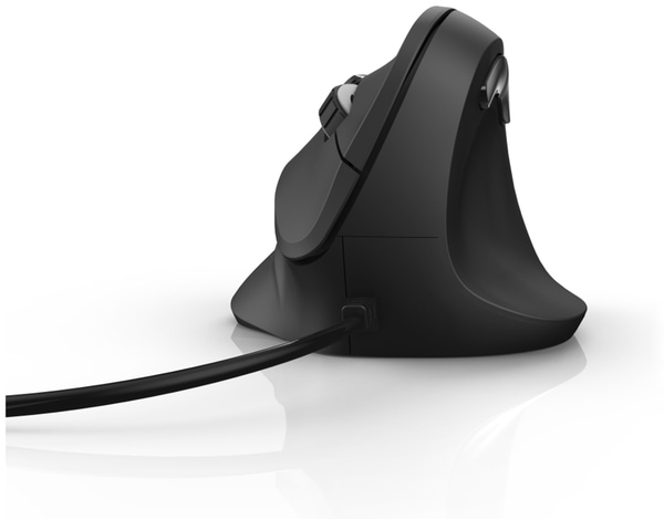 HAMA USB-Maus EMC-500, ergonomisch, 6 Tasten, schwarz - Produktbild 2