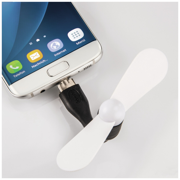 Hama USB-Mini-Ventilator blau - Produktbild 5