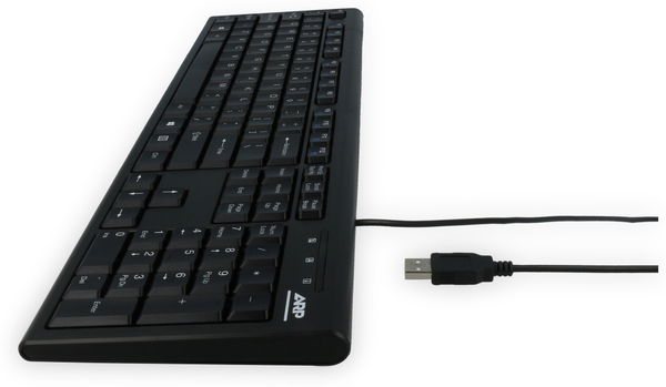 USB-Tastatur ARP, QWERTZ, schwarz - Produktbild 7