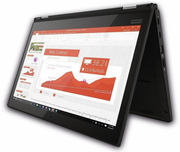 Lenovo Ultrabook ThinkPad L380 Yoga, 14&quot;, Intel i7, 256GB SSD, Win10P, Refurbished - Produktbild 2