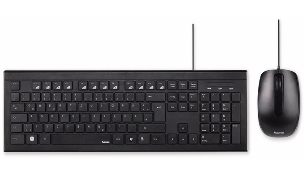 HAMA USB-Tastatur- und Maus-Set Cortino, schwarz - Produktbild 2