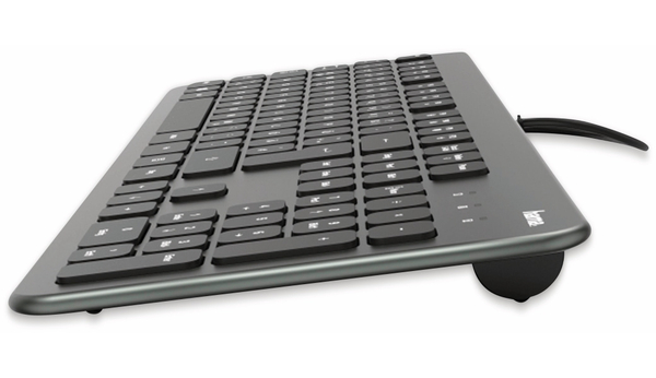 HAMA USB-Tastatur KC-700, Slim-Design, Scissor-Tasten, anthrazit/schwarz - Produktbild 3