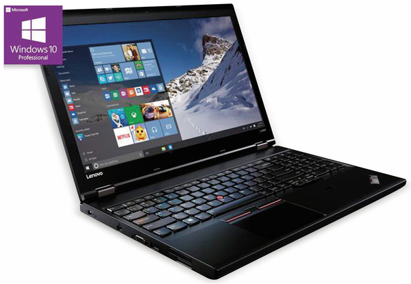 Lenovo Laptop L560, 15,6&quot;, Intel Celeron, 256GB SSD, Win10P, Refurbished