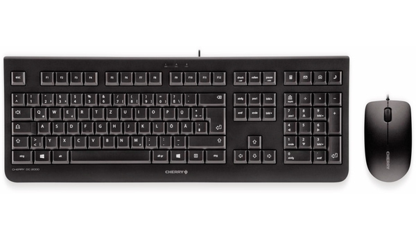 CHERRY Tastatur- und Mausset DC 2000, schwarz