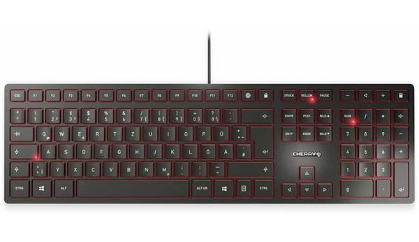 CHERRY Tastatur KC 6000 Slim, schwarz