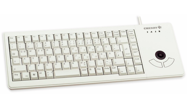 CHERRY USB-Tastatur G84-5400 XS, mit Trackball, grau - Produktbild 2