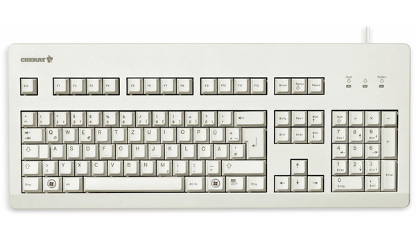 CHERRY USB-Tastatur G80-3000, mechanisch, Linear, grau