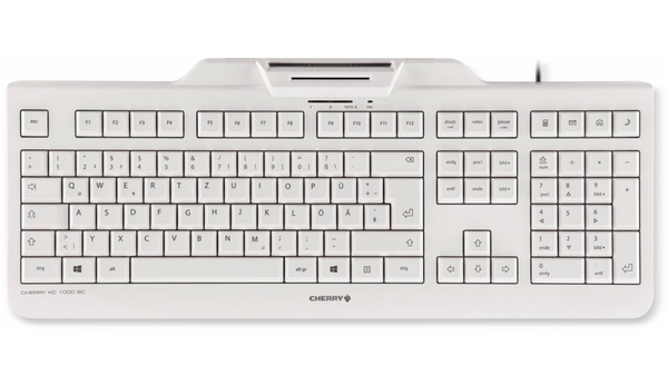 CHERRY USB-Tastatur KC 1000 SC, weiß