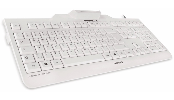 CHERRY USB-Tastatur KC 1000 SC, weiß - Produktbild 2