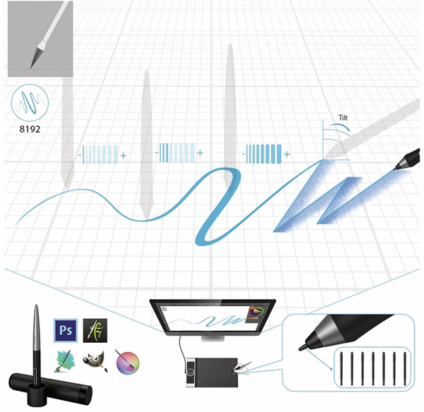XP-PEN Grafiktablet Deco Pro Medium - Produktbild 3