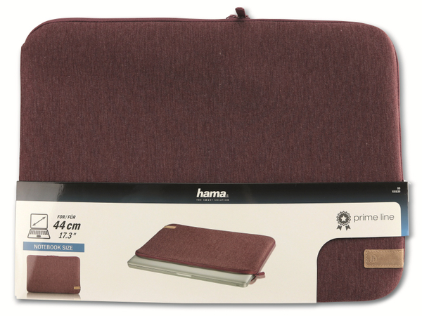 Hama Notebook-Tasche Sleeve, Jersey, 17,3&quot;, dunkelrot - Produktbild 2