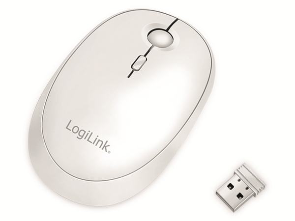 LOGILINK Bluetooth- und Funkmaus ID0205, Dual-Mode, weiß