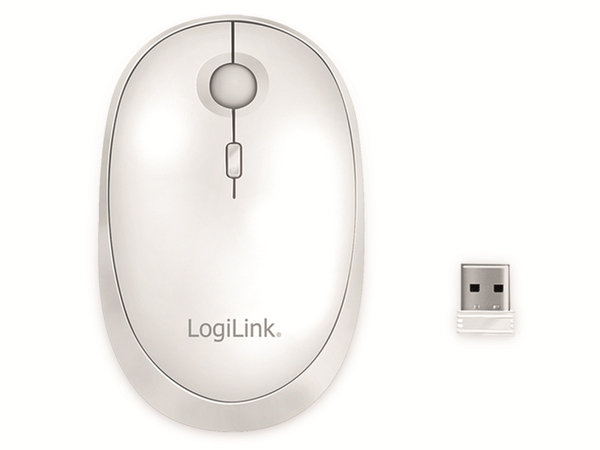 LOGILINK Bluetooth- und Funkmaus ID0205, Dual-Mode, weiß - Produktbild 2